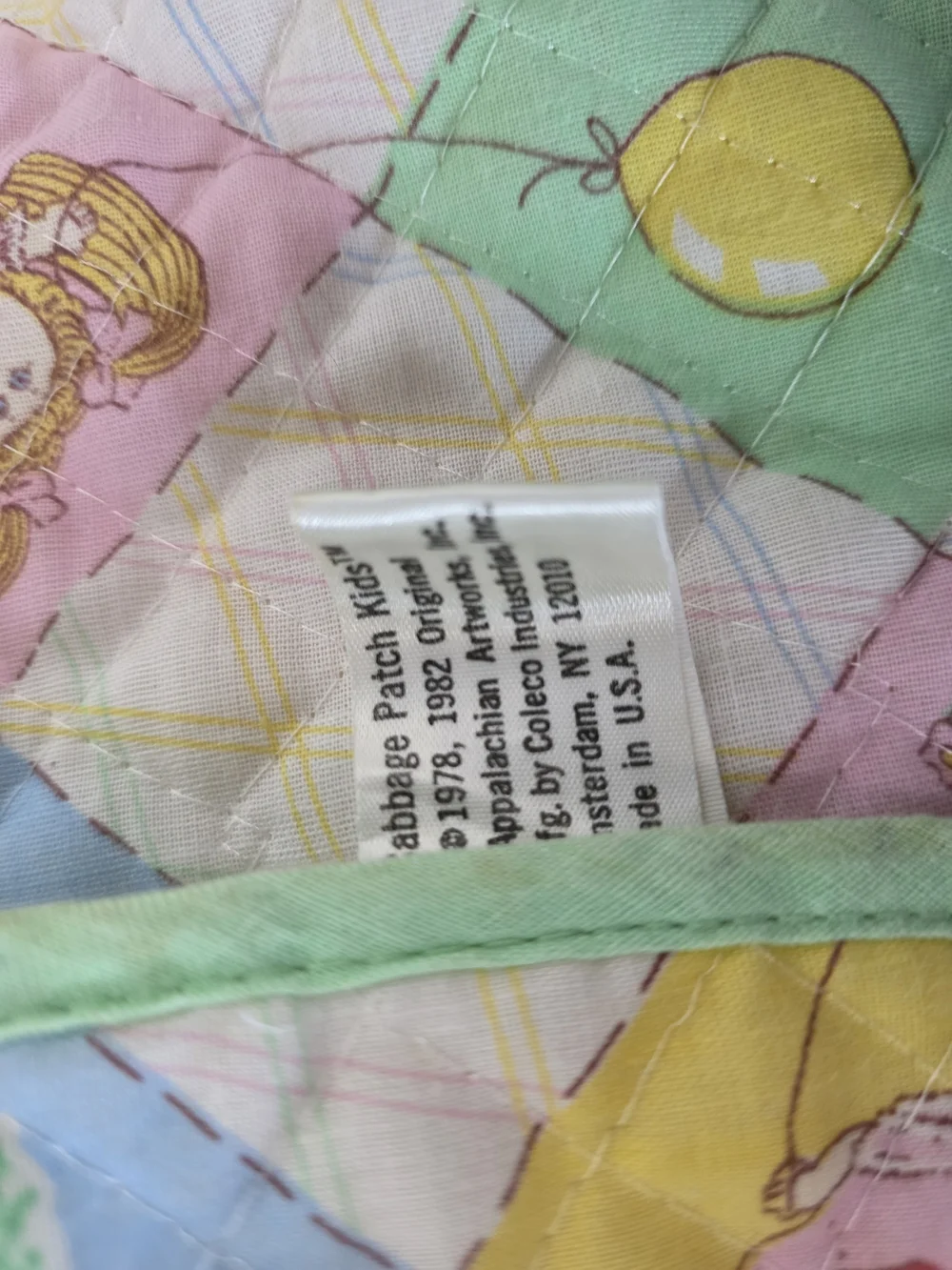Vintage Cabbage Patch Kids doll sleeping bag